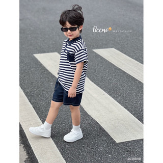 BỘ POLO BEEMO KẺ NGANG CHO BÉ