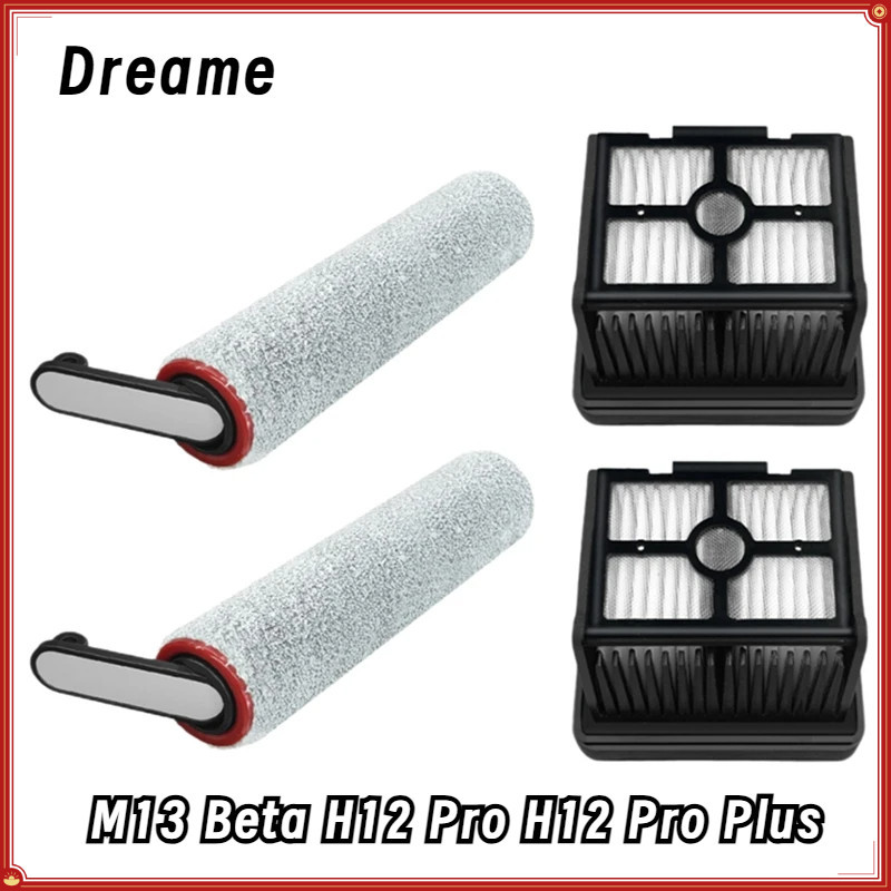 Dành Cho Dreame M13 Beta H12 Pro H12 Pro Plus Máy Giặt Sàn Máy Hút Bụi Phụ Kiện Hepa Lọc Con Lăn Bàn