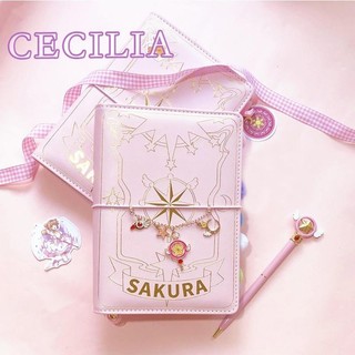 Ma thuật cô gái ma thuật sakura sổ tay ins sổ tay chất liệu công cụ trọn bộ dễ thương rời tik tok influencer notebook x