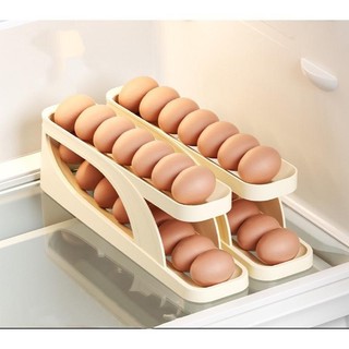 Khay đựng trứng thông minh lăn tự động 3 tầng chứa được 30 quả