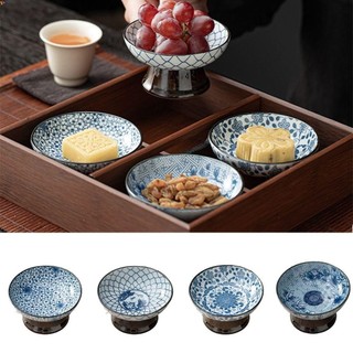 Khay đựng trái cây sấy khô LEOTA, Đĩa trái cây tròn cổ điển, Đĩa trang trí bằng gốm sứ sáng tạo di động Bát tráng miệng