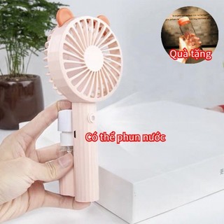 Quạt cầm tay mini quạt mini phun nước Quạt Tích Điện phun sương quạt mini mạnh có thể phun sương
