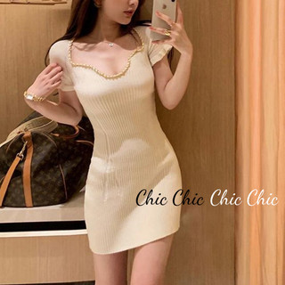 Chic váy Đầm váy nữ body đầm Trendy Cute Comfortable Korean WLQ24400RC 15Z240407