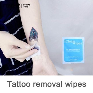 Khăn lau xóa hình xăm di động tiện lợi Nhãn dán hình xăm Khăn lau làm sạch Phụ kiện xóa hình xăm nhanh