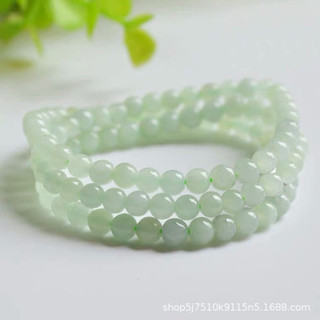 Vòng cổ ngọc bích tự nhiên 6mm Tricolor A Hàng hóa Nhà máy trang sức Miến Điện Vận chuyển trực tiếp FC1032003