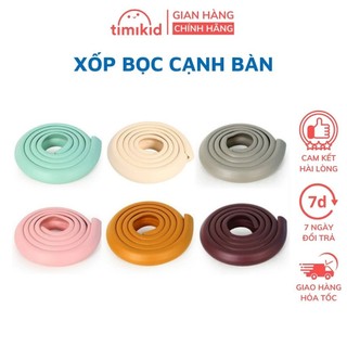 Xốp Bọc Cạnh Bàn - Bịt Góc Bàn Bảo Vệ Bé - Dài 2m, Chất Liệu Cao Su NBR mềm, Đàn Hồi - Timikid