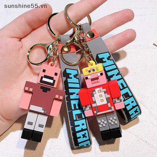 Ánh Dương Mới 3D Trò Chơi Minecraft PVC Móc Khóa Ainme Steve Creeper Thế Giới Của Tôi Nhân Vật Mặt Dây Chuyền Móc Khóa Túi Dễ Thương Treo Xe Móc Khóa Cho Người Hâm Mộ VN