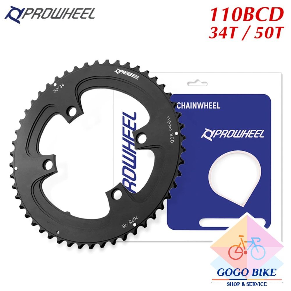 [GoGo Bike] Đĩa rời nhôm xe đạp PROWHEEL 110BCD 34T / 50T (LOẠI 4 ỐC)