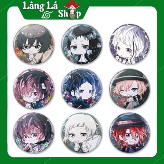 Huy hiệu in hình nhân vật Anime Manga Bungou Stray Dog - bằng nhựa, có khuy cài ở mặt sau