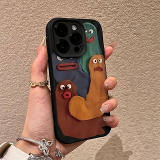 ốp iphone 11/12/13/14/15 Pro Max Fashion Colorful emoticons Silicone matte Case For ốp lưng iphone 11,12,13,14,15,11PM,12PM,13PM,14PM,15PM