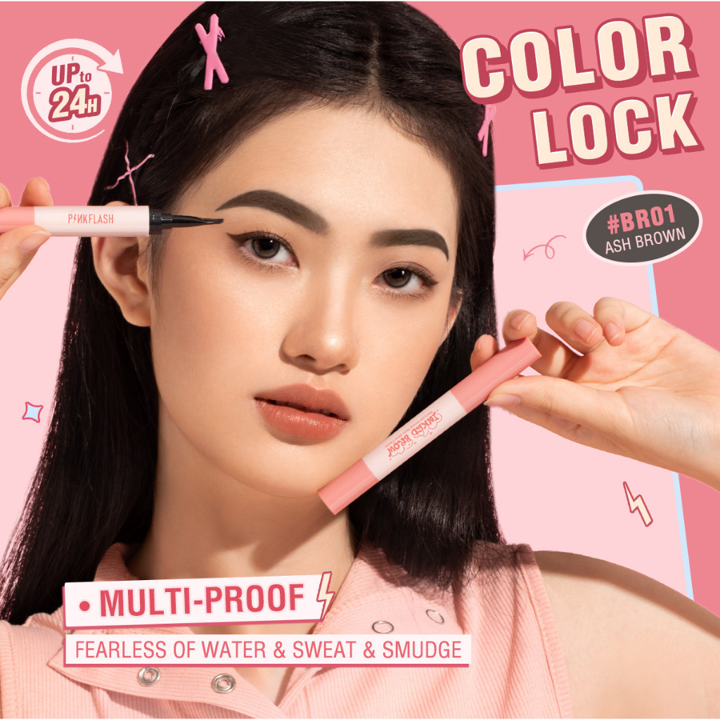Ảnh 6 của Kem trang điểm lông mày PINKFLASH ColorStay chống nước chống nhòe lâu trôi không vón cục mềm mịn E16