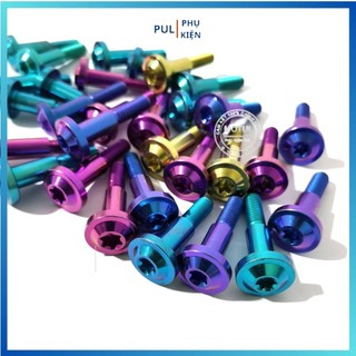 Ốc titan gr5 đầu dù lắp tay thắng xe côn và xe số giá 1 con trang trí làm đẹp xe Exciter Winner Sirius...