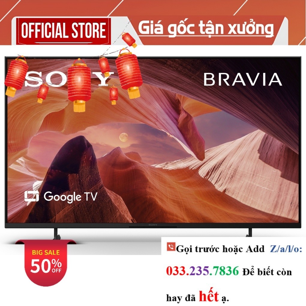 Google Tivi Sony 4K 43 inch KD-43X80L <new
