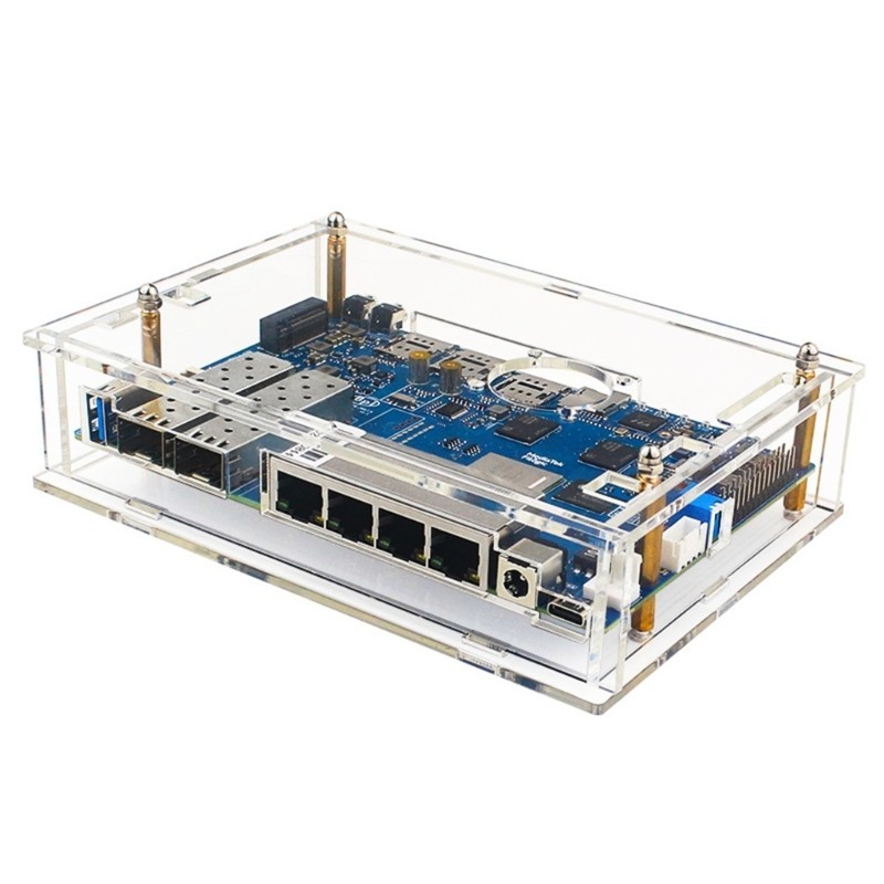 Vỏ bọc hộp làm mát bằng Acrylic GODD cho vỏ bảng phát triển Banana Pi
