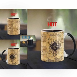 Harry Potter Marauders Map Color Changing Magic Heat Sensitive Cup Coffee Mug

