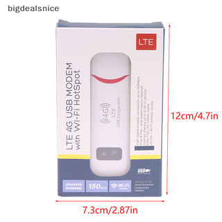 Bigdealsnice 4G Router LTE Wireless USB Dongle WiFi Router Modem băng thông rộng di động Stick Sim Card USB Adapter Pocket Router Network Adapter ZBN