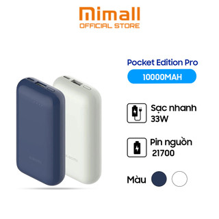 Sạc dự phòng Xiaomi 33W Power Bank 10000mAh Pocket Edition Pro | Công suất 33W | Sạc được Laptop - Hàng chính hãng