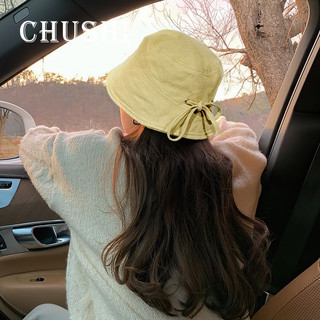 Mismemo  Influencer Bucket Hat Nữ Xuân Hè Phong Cách Mới Phong Cách Nhật Bản Mũ Chống Nắng Niche Bucket Hat Sweet Soft Girl Ren-Up Basin Hat Hợp Thời Trang