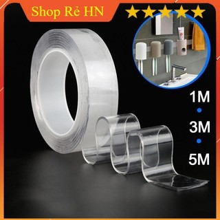 Băng Dính Nano Dán 2 Mặt Trong Suốt/ Băng Keo 2 Mặt Đa Năng  - Hàng Loại 1