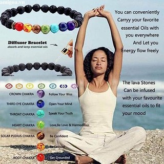 ✨✨Vòng tay đá núi lửa tự nhiên 7 màu