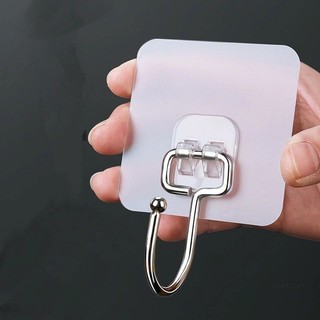 🏵️🏵️ Móc Inox dán tường Trong suốt chịu lực tốt, móc treo đồ dán tường nhà bếp, nhà tắm...