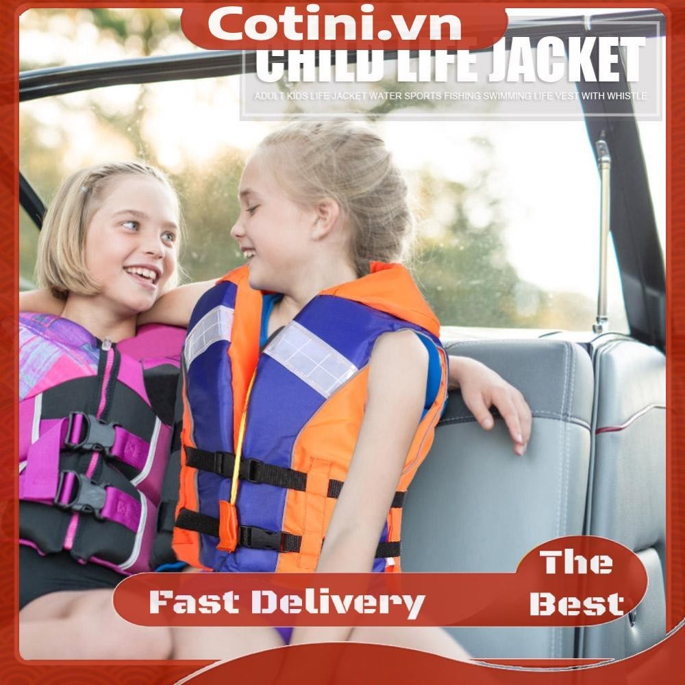 Áo Vest Trẻ Em Câu Cá Thuyền Trôi Thể Thao Dưới Nước Có Còi
