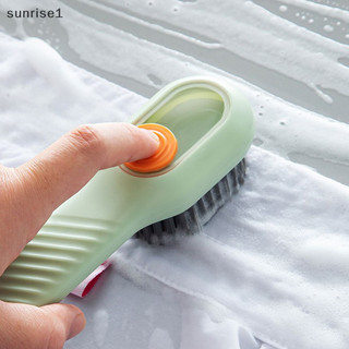 Sunrise1 Bàn Chải Giày Lông Mềm Tự Động Xả Chất Lỏng Sâu Làm Sạch Quần Áo Bàn Chải Hộ Gia Đình Giặt Bàn Chải Vệ Sinh Dụng Cụ Làm Sạch Boutique