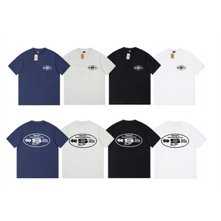 Xu Hướng Cổ Điển St568sy Cặp Đôi Áo Thun Cotton Thời Trang Thể Thao Ngắn Tay Màn Hình In Chữ Phù Hợp Với Áo Plus Kích Thước Unisex
