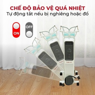 Máy sưởi dầu Nhật Bản không khô da 11 thanh Newage Store