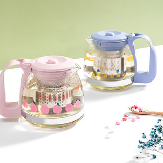 Miniso MINISO Sản phẩm cao cấp Ấm trà thủy tinh 700ml Ấm trà Danli Ấm trà gia đình Bộ lọc trà trái cây