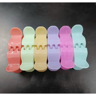 [ 1 cái ] Kẹp Tóc Càng Cua 5 Răng Bầu Pastel Siêu Chắc