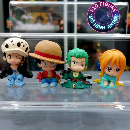 Mô hình One Piece chibi Luffy Nami siêu cute - Mô hình anime - Mô hình nhân vật chibi giá rẻ 8CM