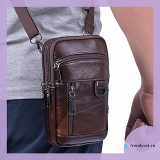 Túi đeo chéo nam thường ngày bằng da Túi đeo chéo thời trang Retro Túi thắt lưng nam Túi thể thao hàng ngày