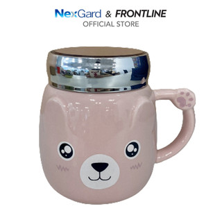Cốc đựng nước có nắp họa tiết cún Frontline Tri-Act
