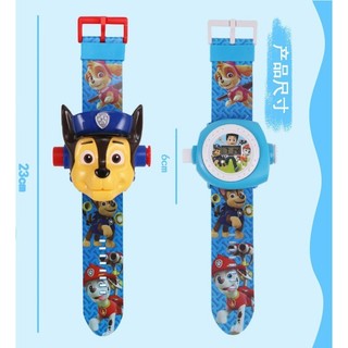 Đồng hồ máy chiếu COD Paw Patrol Chase Marshall Rubble Skye