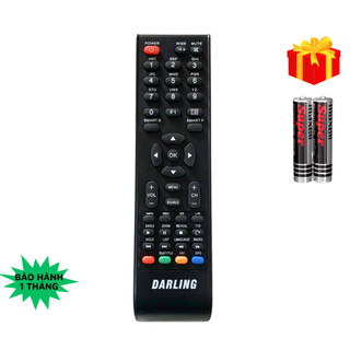 Remote điều khiển tivi darling mã 05, điều khiển tv darling các dòng lcd-led - tặng kèm pin gdbg