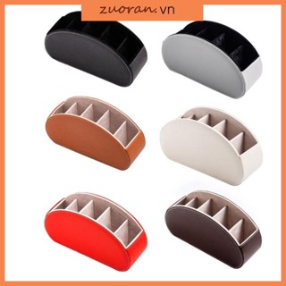 Zuoo Giá đỡ điều khiển từ xa với 5 ngăn TV Hộp lưu trữ từ xa Khay sắp xếp máy tính để bàn cho bộ điều khiển Kính Bút H