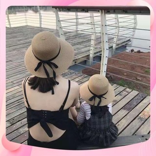 Mũ cói, nón cói đi biển cho mẹ và bé