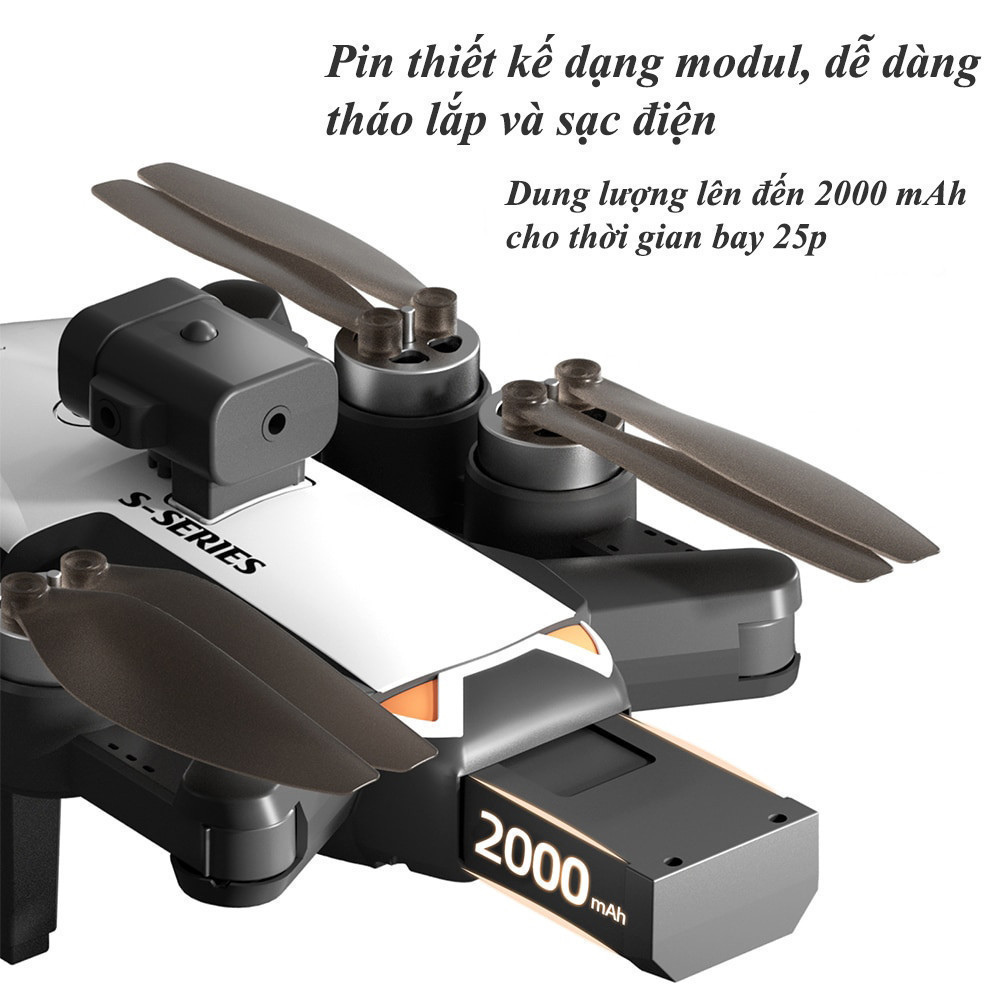 Máy Bay Điều Khiển Từ Xa, Flycam S2S PRO MAX, Fly cam động cơ không chổi than, Cảm biến chống va chạm, Camera 6k | BigBuy360 - bigbuy360.vn