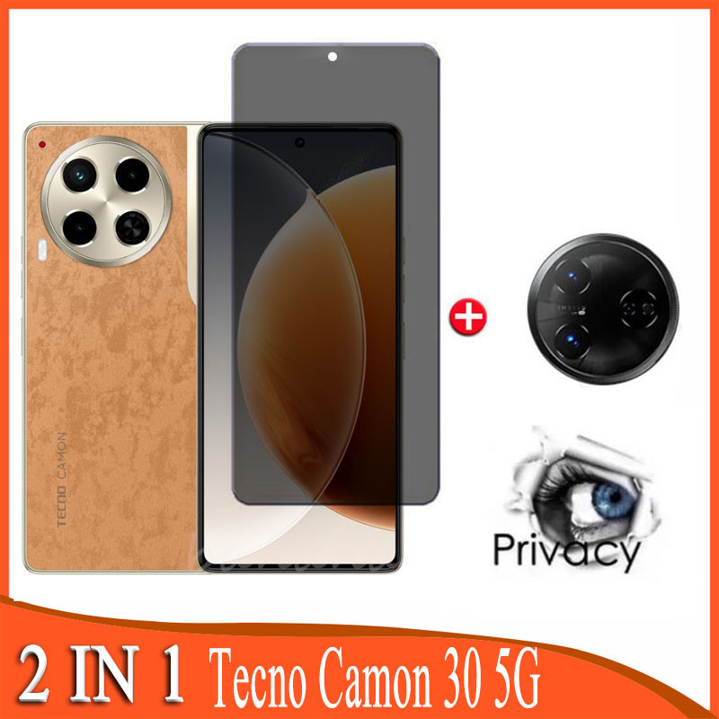 Kính cường lực Tecno Camon 30 5G cho Tecno Camon 30 20 Pro 5G 4G 2 trong 1 Phim kính bảo vệ màn hình riêng tư chống gián điệp