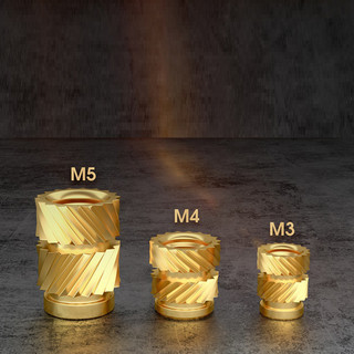 【Instock】Copper Threaded Threaded Insert Accessories Knurled M2 Nut Thread 100PCS