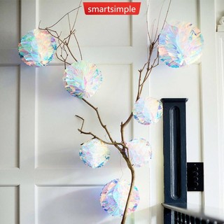 Smartsimple Sáng Bóng Laser Đảng DIY Treo Trang Trí Ngôi Sao Mặt Dây Chuyền Sinh Nhật Đám Cưới Babyshower Lễ Hội Tiệc Giáng Sinh Trang Trí L2Z5