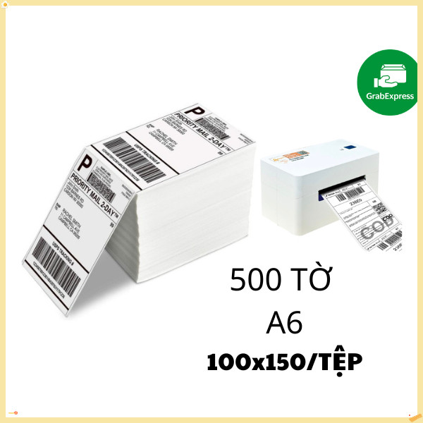 GIẤY IN NHIỆT DECAL TỆP A6/A7 TỆP 500 TỜ