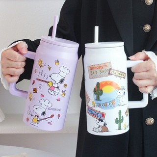  Bình giữ nhiệt Snoopy 1500ml có tay cầm giữ nóng lạnh đến 4-6 giờ – Sản phẩm HÓT của T&P! 