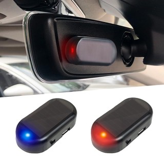 Xe Ô Tô Chạy Bằng Năng Lượng Mặt Trời An Ninh Báo Động Giả Không Dây Cảnh Báo Chống Trộm Đèn LED Nhấp Nháy Giả Đèn Trang Trí