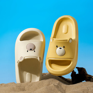 Cheerful Mario Dép Gấu Trẻ Em Chống Trượt Phòng Tắm Tắt Tiếng EVA Lớn Trẻ Em Dễ Thương Mùa Hè dép lê Bé Trai Bé Gái