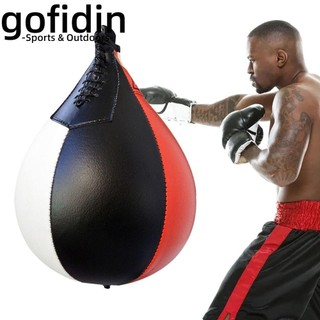 gofidin Túi tốc độ đấm bốc, đấm bốc MMA Muay Thái treo bóng, thời trang thể dục chiến đấu bằng da Túi phản xạ tốc độ nặng