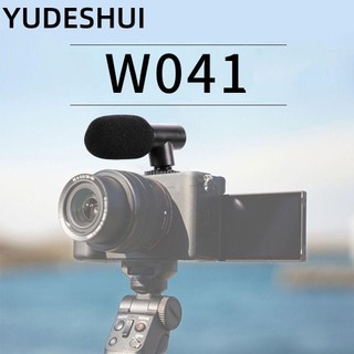YUDESHUI Micro phát trực tiếp, Micro máy ảnh ngoài trời giảm tiếng ồn, Micro ghi âm dễ dàng quay Video Micro Mini
