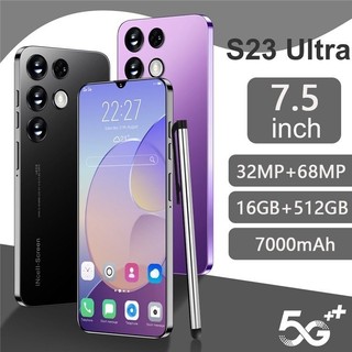 Điện thoại di động chính hãng S23 Ultra 4G/5G 12GB + 512GB 7,5 inch màn hình AMOLED màu thật Điện thoại di động Android
