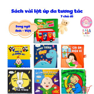 Sách Vải Lật Mở Đa Tương Tác Cho Bé 0 - 4 tuổi - Lalala Baby (Nhiều chủ đề)